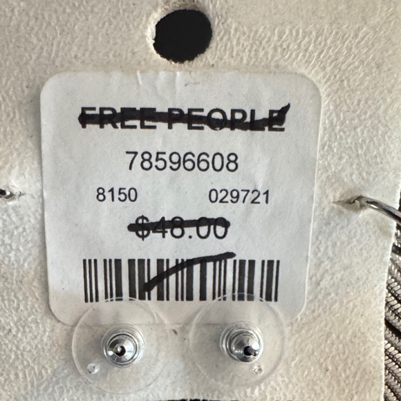 Free People Silver Fringe Statement Earrings - Picture 2 of 6